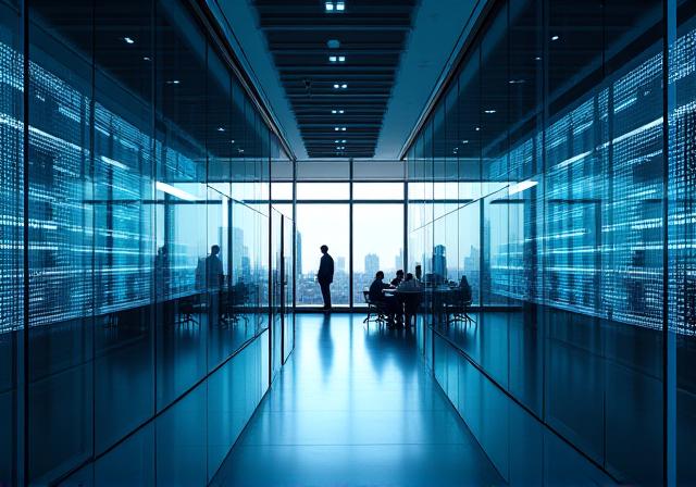 Modern professional office environment in London